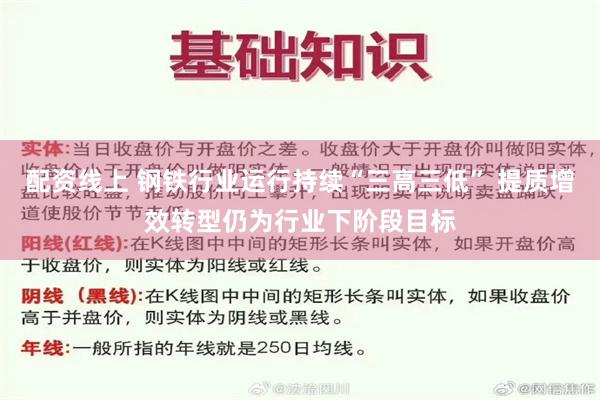 配资线上 钢铁行业运行持续“三高三低” 提质增效转型仍为行业下阶段目标